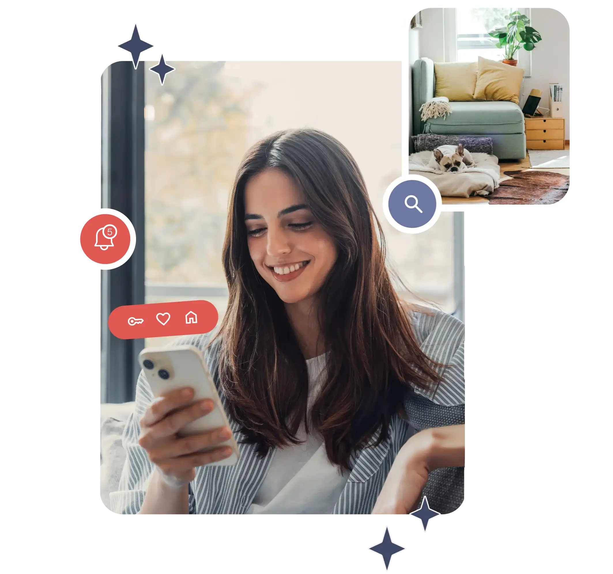 امرأة تستخدم الهاتف